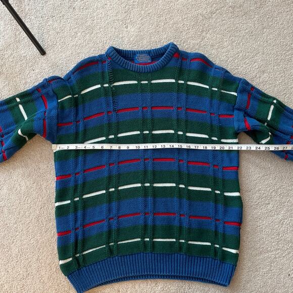 Vintage 90s Country Traditionals by Pendleton Mens Grandpa Sweater Size XL Flaw - Picture 8 of 9